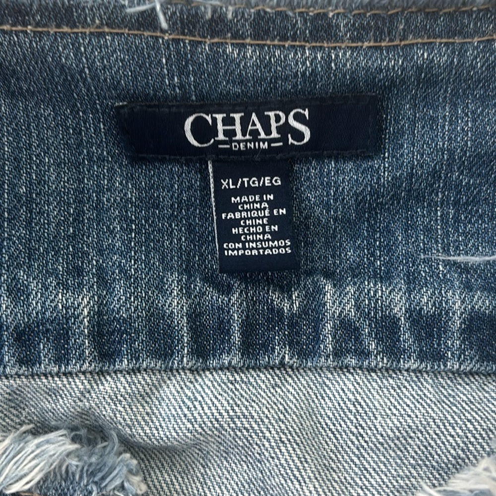 Ladies Chaps XL Jean jacket!! Brand new! - Picture 2 of 7